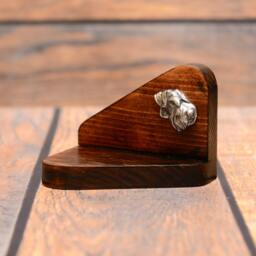 Schnauzer - Wooden Candlestick With Dog, Souvenir, Decoration, Limited Edition, Collection - thumbnail 2