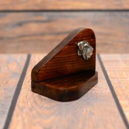 Schnauzer - Wooden Candlestick With Dog, Souvenir, Decoration, Limited Edition, Collection - thumbnail 3