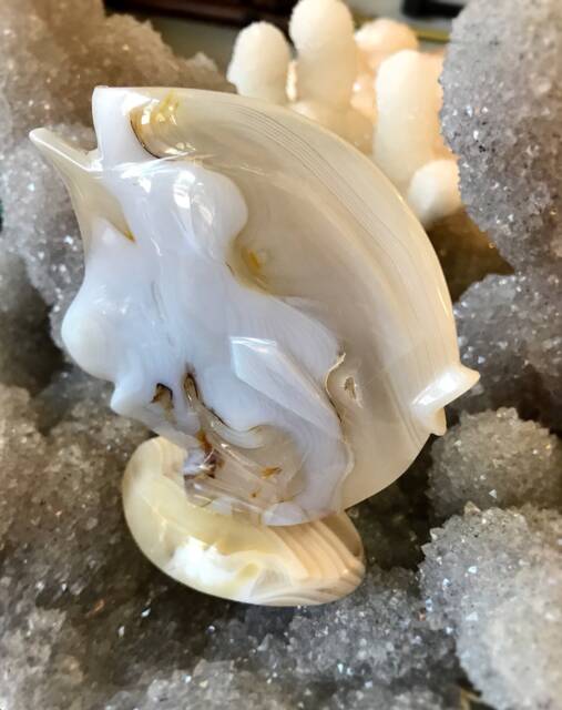 Agate Sunfish - Hand Carved - image 1