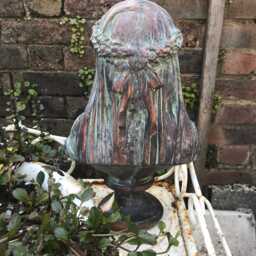Veiled Lady Female Bust Stone Home Or Garden Ornament - thumbnail 4