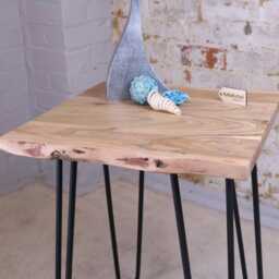 Kalan Live Edge Wooden Side Table - thumbnail 3