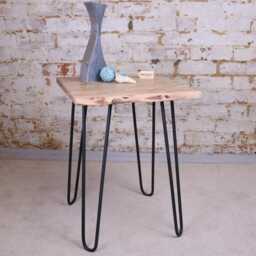 Kalan Live Edge Wooden Side Table - thumbnail 1