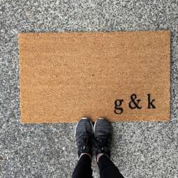 Custom Initials Doormat - thumbnail 2