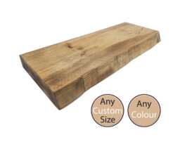 Rustic Live Edge Shelf Floating Wooden Shelf With Wall Fixings
