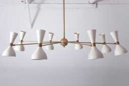 Custom 8 Arm Mid Century Italian Sputnik Brass Chandelier Style, Contemporary Light Fixtures, Ceiling Pendant Light, Kingdomslightltd - thumbnail 1
