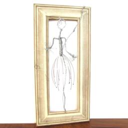 Ballet Art/Ballerina Wall Metal Figurine Steampunk Dancer Ooak - thumbnail 4