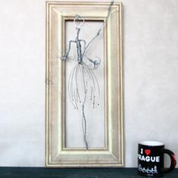 Ballet Art/Ballerina Wall Metal Figurine Steampunk Dancer Ooak - thumbnail 3