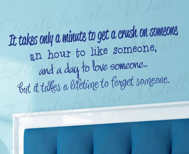 Take Minute Love Lifetime Forget Bedroom Family Wedding Marriage Large Wall Lettering Decal Vinyl Quote Sticker Decoration Art Decor L60 - image 1