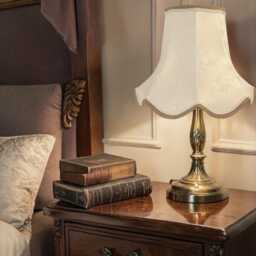 Traditional Ivory Cream Paisley Fabric Lampshade Handmade in The UK For Table & Floor Standard Lamp Shades, Ceiling Lights, Wall Lights - thumbnail 2