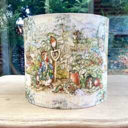 Peter Rabbit Nursery Lampshade Baby Shower Gift Lightshade Neutral Decor Beatrix Potter - thumbnail 2