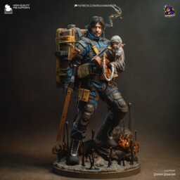 The Courier - Post-Apocalyptic Sci-Fi Fantasy Sam Porter Resin Figure 16K - thumbnail 2