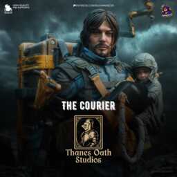 The Courier - Post-Apocalyptic Sci-Fi Fantasy Sam Porter Resin Figure 16K - thumbnail 1