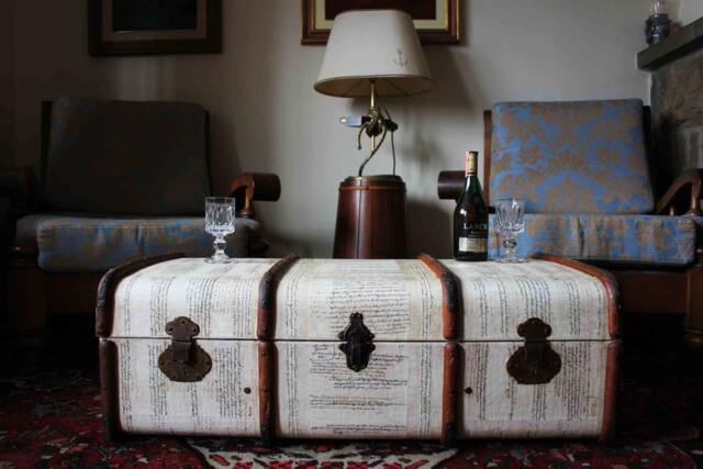 Bentwood Vintage Steamer Trunk Coffee Table, Toy Hope Chest Storage Bench Exclusive Furniture Keith - image 1