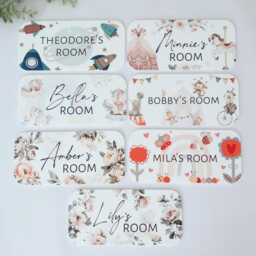 Personalised Digger Acrylic Door Sign Construction Nursery Decor - thumbnail 4