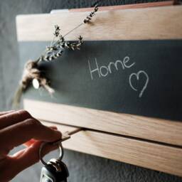 Key Rack Made Of Oak Wood, With Chalk Pen, Key Rack, Magnetic Board, Present For Moving In, Holder - thumbnail 3