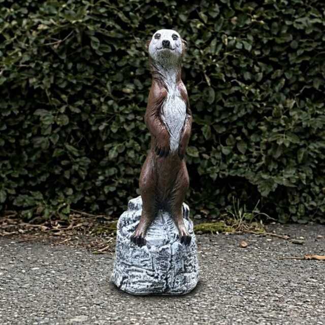 Outdoor Meerkat Statue Concrete Sculpture Cement Animal Decoration Handmade Ornament Front Door Figurine Meerkat Lover Gift - image 1