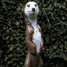 Outdoor Meerkat Statue Concrete Sculpture Cement Animal Decoration Handmade Ornament Front Door Figurine Meerkat Lover Gift - thumbnail 2