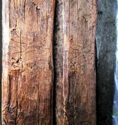 Faux Aged Oak Ceiling Beam Hand Hewn Pu Farmhouse Style - thumbnail 1