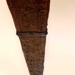 Faux Aged Oak Ceiling Beam Hand Hewn Pu Farmhouse Style - thumbnail 2