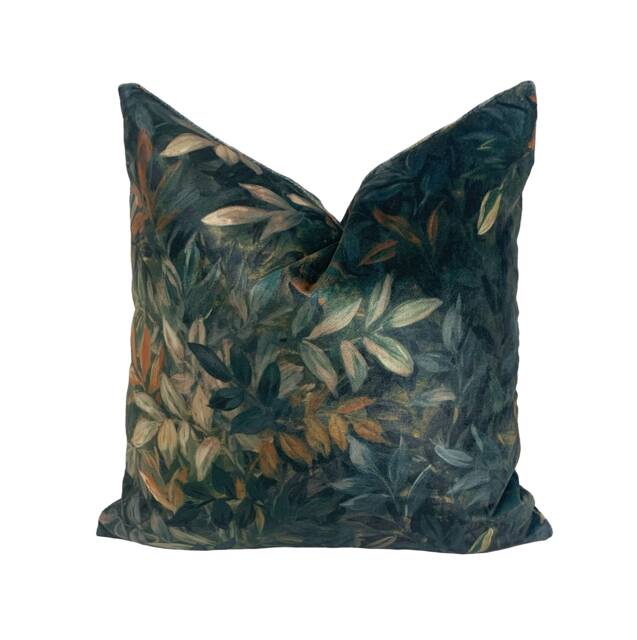 Clarke & - Congo Antique Dramatic Tropical Rainforest Designer Velvet Cushion Cover Luxury Throw Pillow Handmade Home Decor - image 1