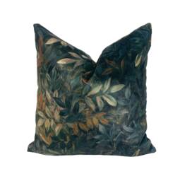 Clarke & - Congo Antique Dramatic Tropical Rainforest Designer Velvet Cushion Cover Luxury Throw Pillow Handmade Home Decor