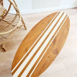 Pine Surfboard Wooden Coffee Table - thumbnail 3