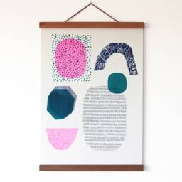 A3 Abstract Risograph Print - Wall Art - thumbnail 2