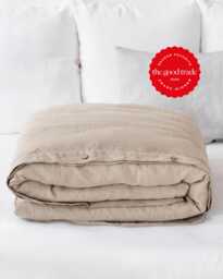 Natural Linen Duvet Cover Beige Queen King Comforter Neutral Bedding