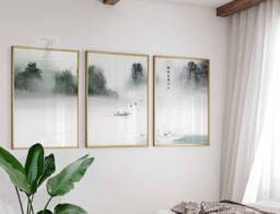 Japanese Wall Art Set Of 3 Posters, Print, Floral Scenery Art, Asian Decor Poster Sets, Gift, A1/A2/A3/A4 - thumbnail 1