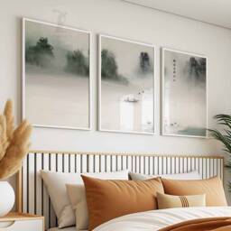 Japanese Wall Art Set Of 3 Posters, Print, Floral Scenery Art, Asian Decor Poster Sets, Gift, A1/A2/A3/A4 - thumbnail 2