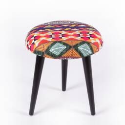 Handmade Furniture, Footstool Ottoman, Turkish Bench, Small Ottoman Hall Seat, Entryway Piano Houswarming Home Gift - thumbnail 2