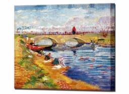 Vincent Van Gogh, Gleize Bridge Prints Canvas Art Wall Decor Canvas Print Print, Ready To Hang - thumbnail 1