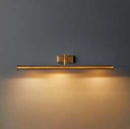 Raw Brass Picture Light Mid-Century Modern Wall Sconce - 24