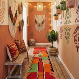 Handmade Wool Berber Runner Rug Custom Moroccan Design - thumbnail 3