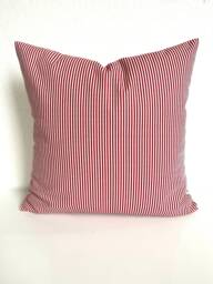 Red Stripe Pillows Red Pillow Covers Ticking Stripe Christmas Farmhouse 16 18x18 20 - thumbnail 1