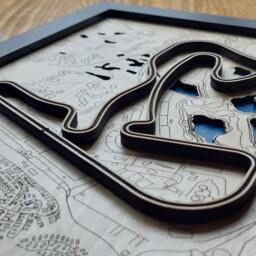Circuit Zandvoort Wall Art Laser Engraved Wood, F1 Dutch Gp Gift - thumbnail 2