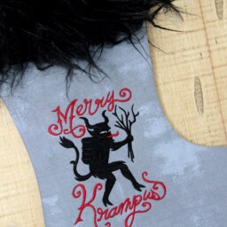 Krampus Christmas Stocking, Horror Decoration - thumbnail 2