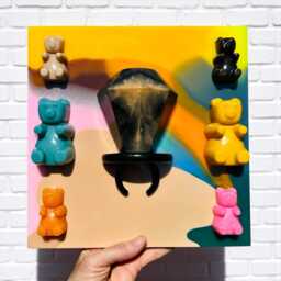 Ring Pop Resin Wall Art Sculpture Kitsch Candy Decor Fun Dopamine Retro Sweet Treat Hanging Quirky Pop Home Accent - thumbnail 3
