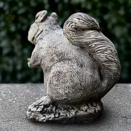 Concrete Squirrel With Nut Statue Stone Sculpture Cement Animal Ornament Animal Decor Handmade Art Squirrel Lover Gift - thumbnail 4