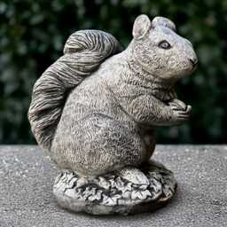 Concrete Squirrel With Nut Statue Stone Sculpture Cement Animal Ornament Animal Decor Handmade Art Squirrel Lover Gift - thumbnail 1