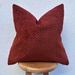 Rust Soft Throw Pillow Cover Modern Cozy Accent Cushion - All Duties Paid Usa - thumbnail 4