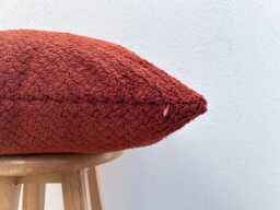 Rust Soft Throw Pillow Cover Modern Cozy Accent Cushion - All Duties Paid Usa - thumbnail 1