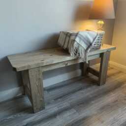 Solid Wood Bench - Many Colours. Unique Design. Handmade - thumbnail 3