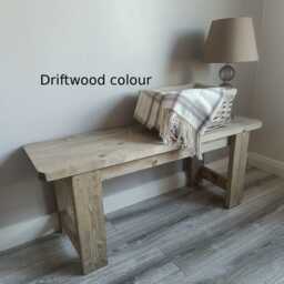 Solid Wood Bench - Many Colours. Unique Design. Handmade - thumbnail 2