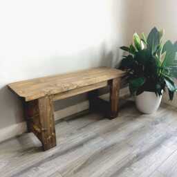 Solid Wood Bench - Many Colours. Unique Design. Handmade - thumbnail 3