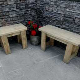 Solid Wood Bench - Many Colours. Unique Design. Handmade - thumbnail 2