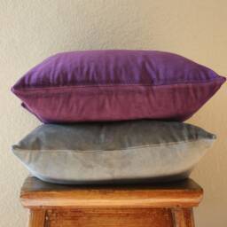 Purple Velvet Pillow Cover/Throw Decorative Festive Cushion Both Side, 16x16, 18x18, 20x20, 22x22 - thumbnail 4