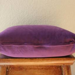Purple Velvet Pillow Cover/Throw Decorative Festive Cushion Both Side, 16x16, 18x18, 20x20, 22x22 - thumbnail 3