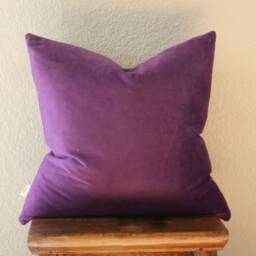 Purple Velvet Pillow Cover/Throw Decorative Festive Cushion Both Side, 16x16, 18x18, 20x20, 22x22 - thumbnail 2