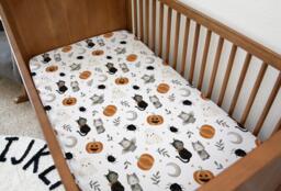 Halloween - Watercolour Bats, Bedding, Duvet Covers, Fitted Sheets, Festive Bedding, Spooky Halloween, Pumpkins Kids Bedding